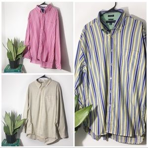 Tommy Hilfiger Bundle Striped Button Downs Size XL